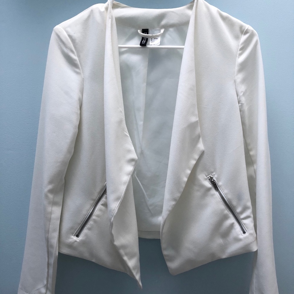 White H&M Blazer Size 6